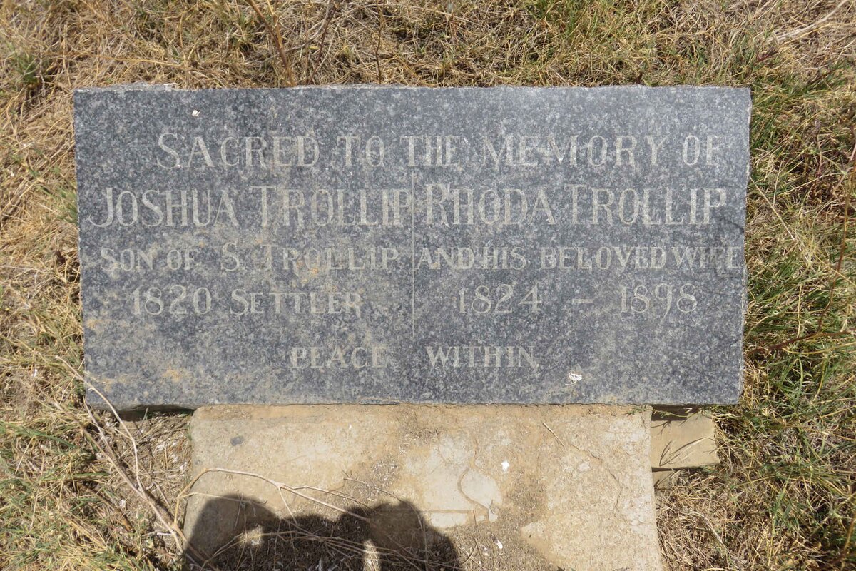 TROLLIP Joshua -1887 &amp; Rhoda Ann 1824-1898