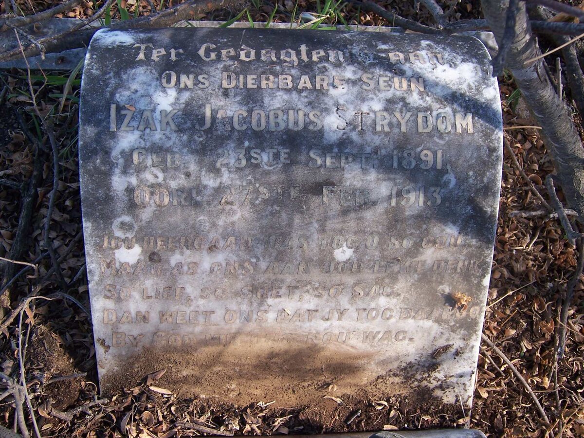 STRYDOM Izak Jacobus 1891-1913