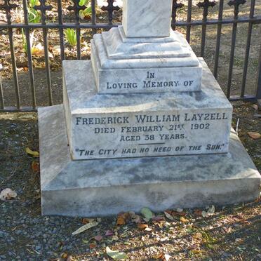 LAYZELL Frederick William -1902