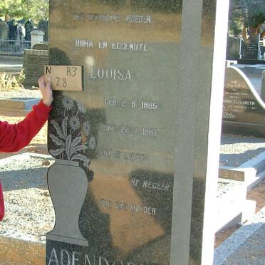 ADENDORFF Louisa 1885-1967