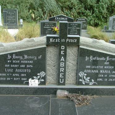 ABREU Luiz Augusto, de 1904-1982 &amp; Adriana Maria KIRSTEN 1921-1999