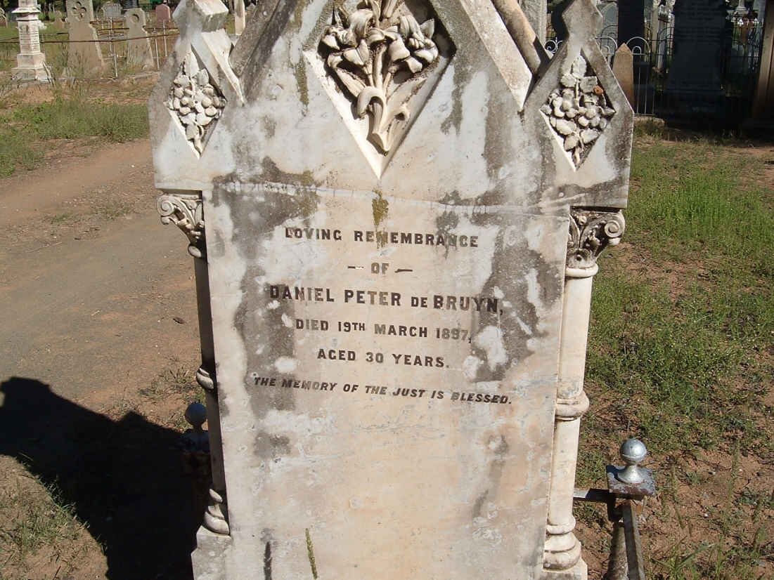 BRUYN Daniel Peter, de -1897