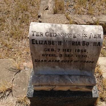 BOTHA Elizabeth Maria 1866-1930