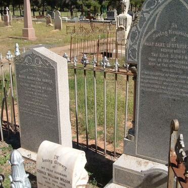 BOSMAN Mary Anne Gertrude nee WILSON 18?8-18?4 :: WILSON George William -1908 :: BOSMAN Maria Magdalena nee HANSEN