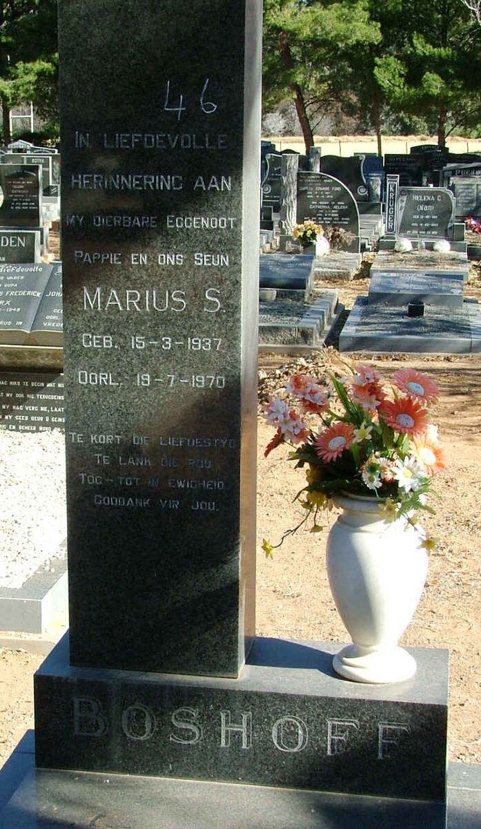 BOSHOFF Marius S. 1937-1970