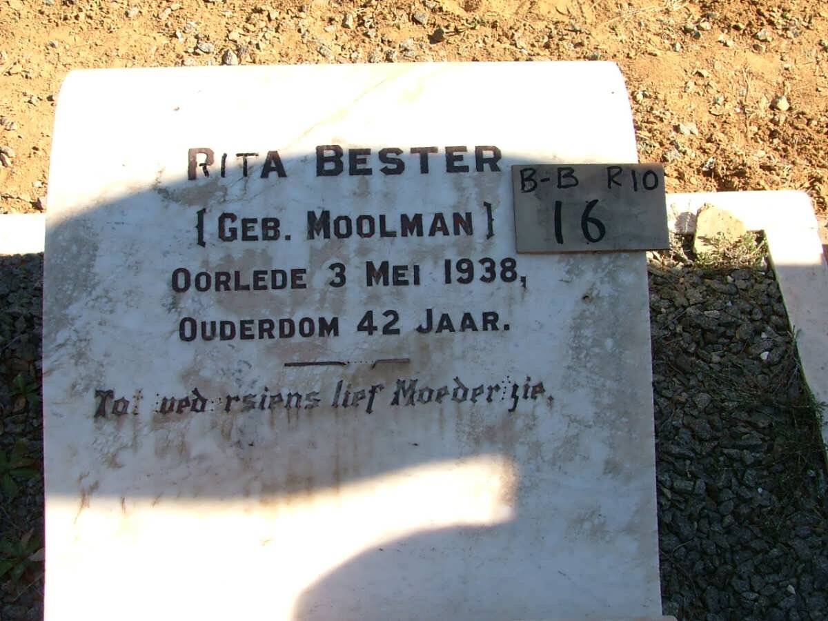 BESTER Rita nee MOOLMAN -1938