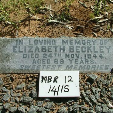 BECKLEY Elizabeth - 1944
