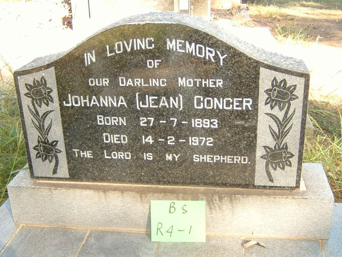 CONCER Johanna 1893-1972