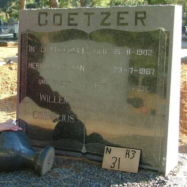 COETZER Willem Cornelius 1902-1967