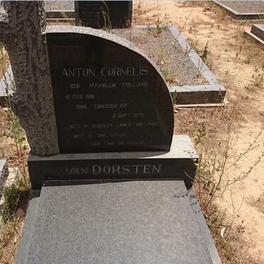 DORSTEN Anton Cornelis, van 1916-1973