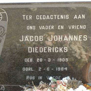 DIEDERICKS Jacob Johannes 1905-1984
