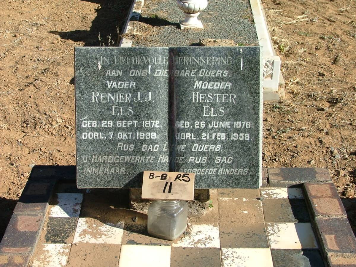 ELS Renier J.J. 1872-1938 &amp; Hester 1879-1959