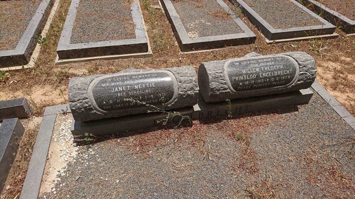 ENGELBRECHT Willem Frederik Prinsloo 1913-1979 &amp; Janet SCHOOLING 1918-1975