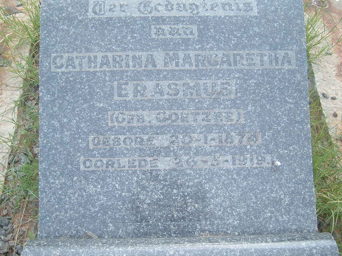 ERASMUS Catharina Margaretha nee COETZEE 1874-1919