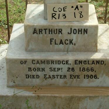 FLACK Arthur John 1866-1906