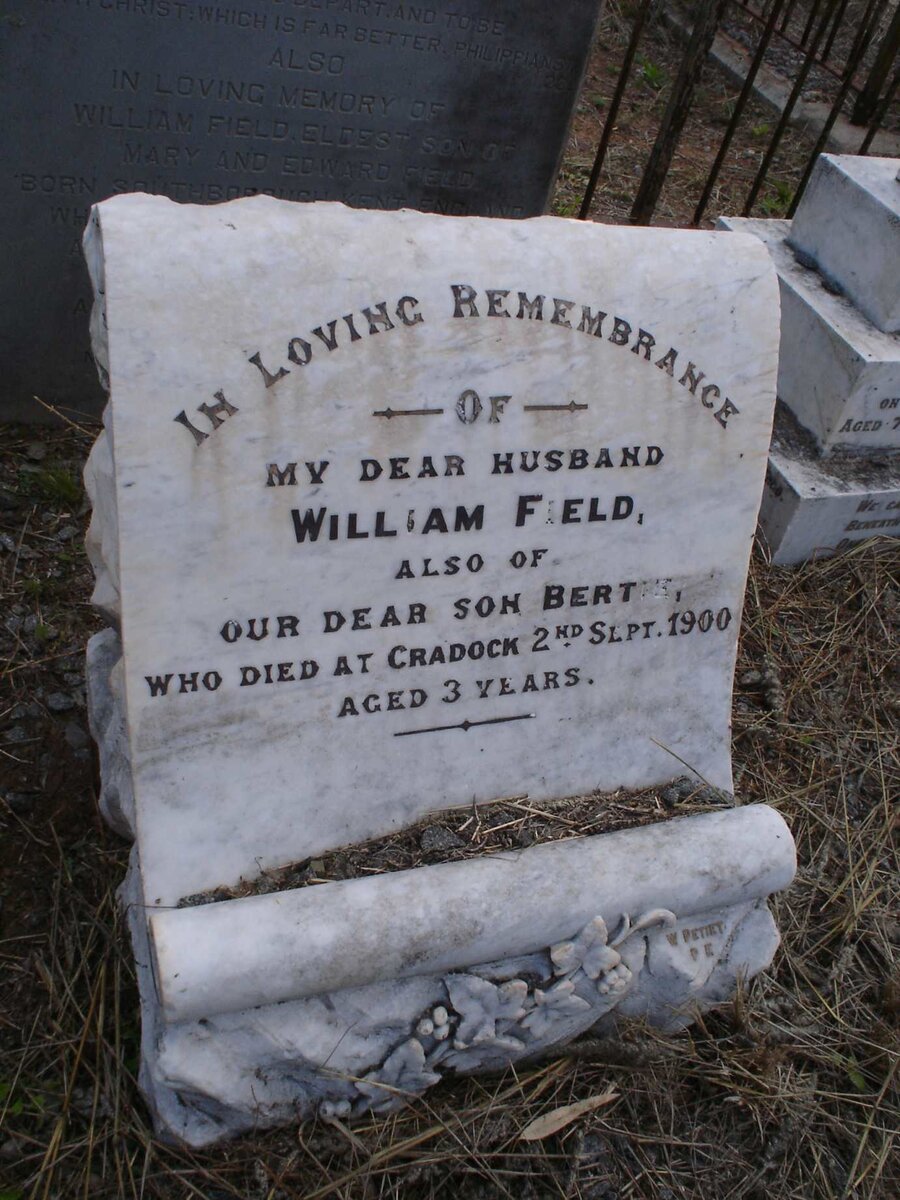 FIELD William :: FIELD Bertie -1900