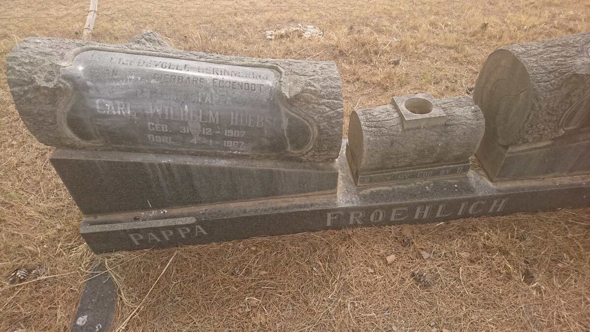 FROEHLICH Carl Wilhelm Huebsch 1907-1967 &amp; Magtild Maria DU PLESSIS 1914-1979