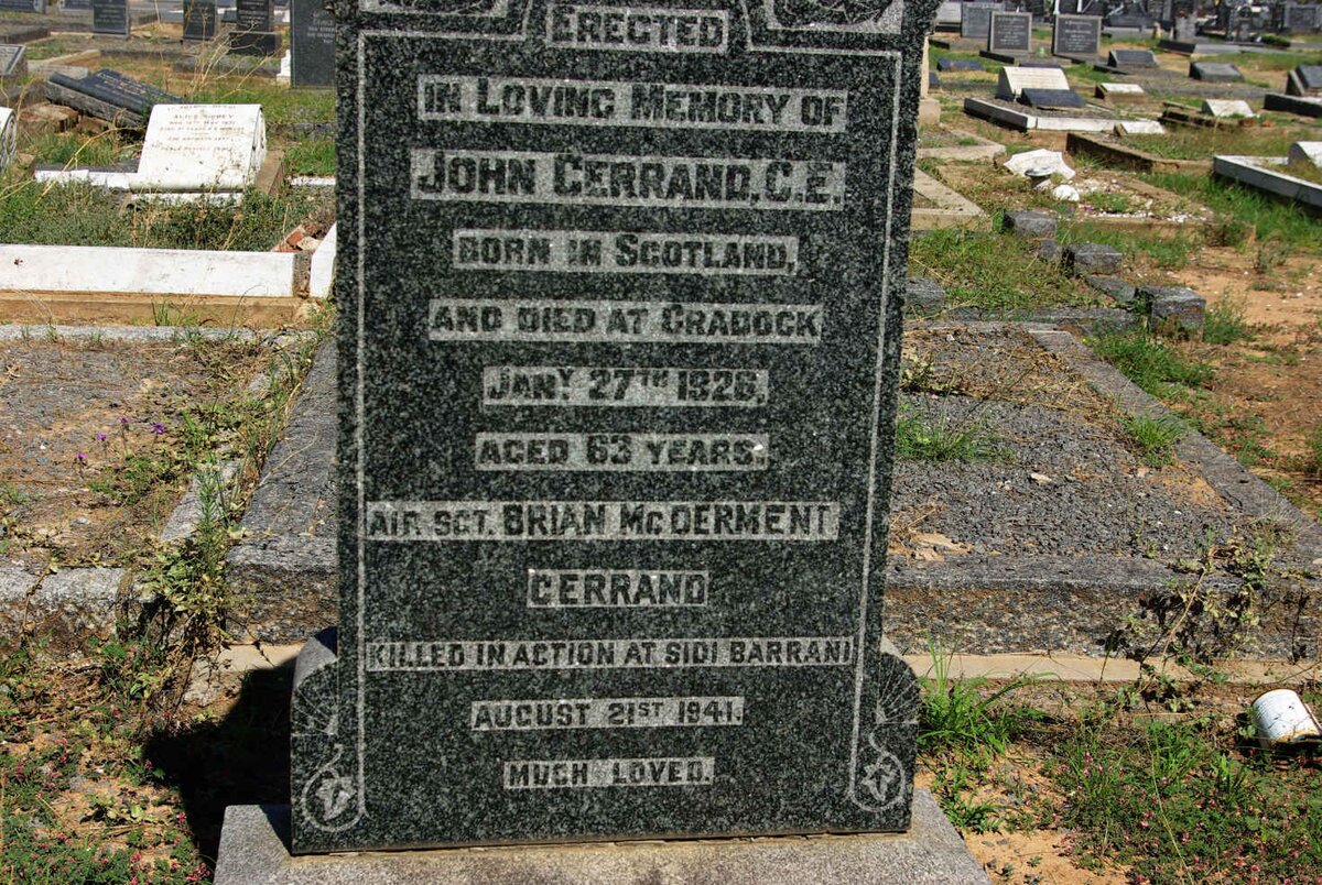 GERRAND John C.E  -1926 :: GERRAND Brian McDerment -1941