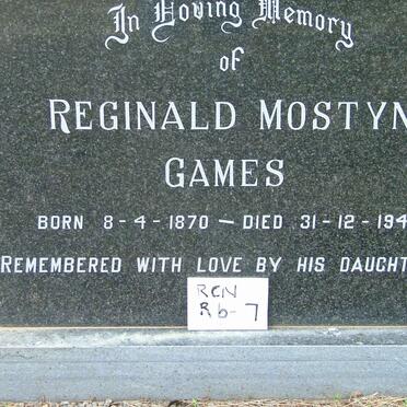 GAMES Reginald Mostyn 1870-1944