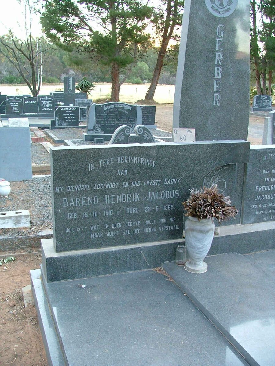 GERBER Barend Hendrik Jacobus 1910-1965