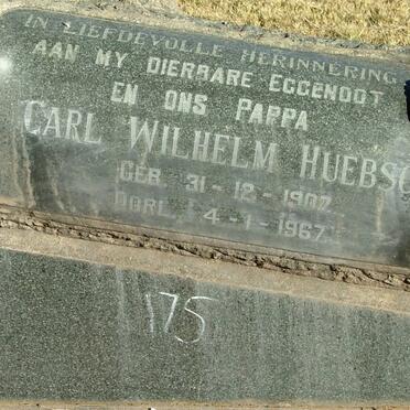 HUEBSCH Carl Wilhelm 1907-1967