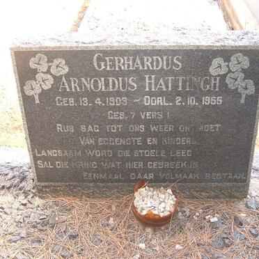 HATTINGH Gerhardus Arnoldus 1903-1955