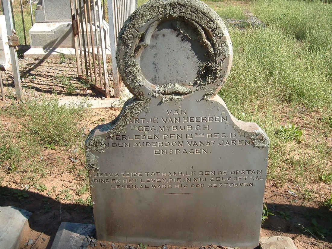 HEERDEN Martje, van nee MYBURGH -1871