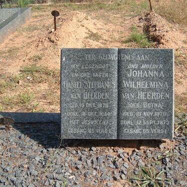 HEERDEN Daniel Stephanus, van 1876-1964 &amp; Johanna Wilhelmina BOTHA 1876-1973