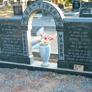 HATTINGH Johannes Hendrik 1904-1964 &amp; Aletta Louisa Magerieta MARAIS 1902-1965 