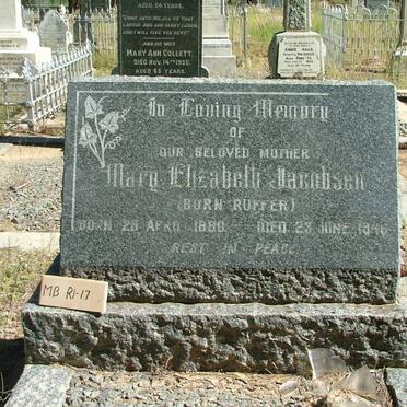 JACOBSEN Mary Elizabeth nee RÜFFER 1880-1946