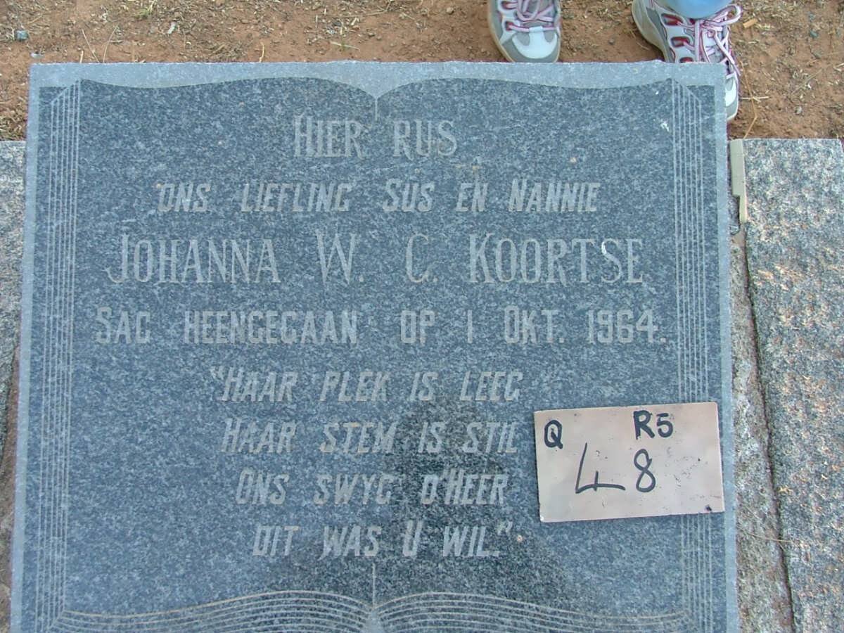 KOORTSE Johanna W.C. -1964