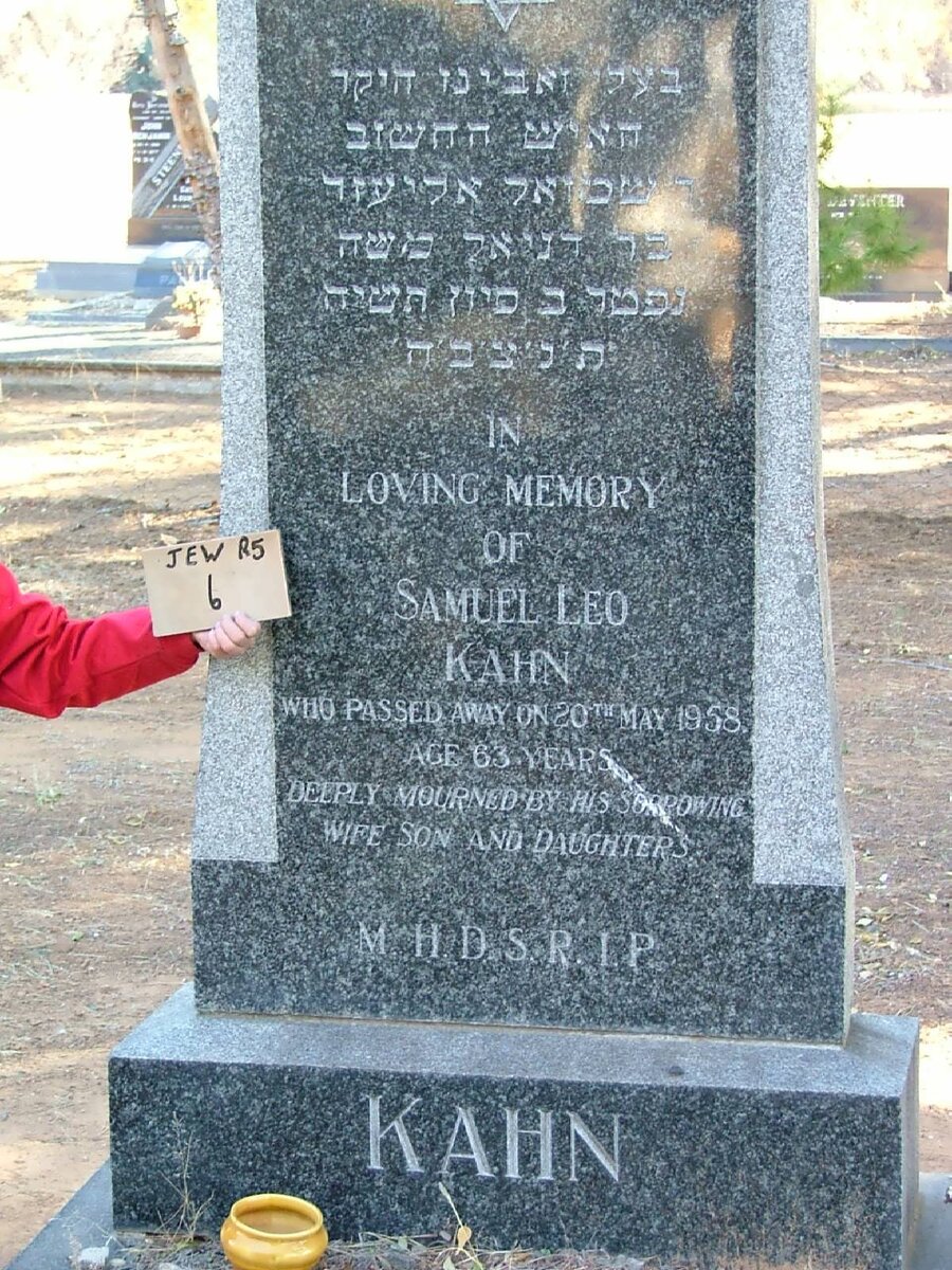 KAHN Samuel Leo -1958