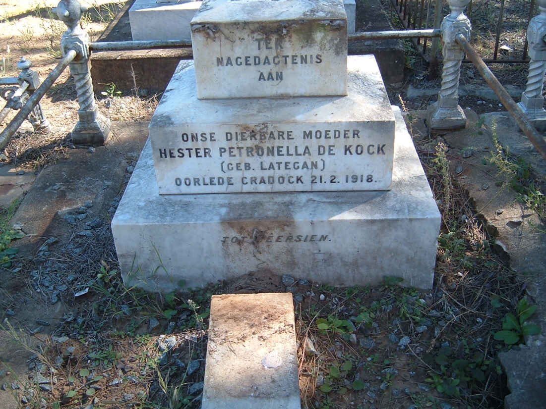 KOCK Hester Petronella, de nee LATEGAN -1918