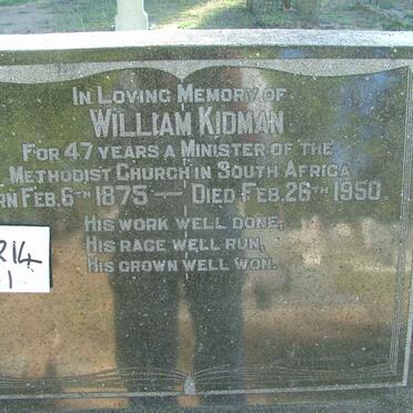 KIDMAN William 1875-1950