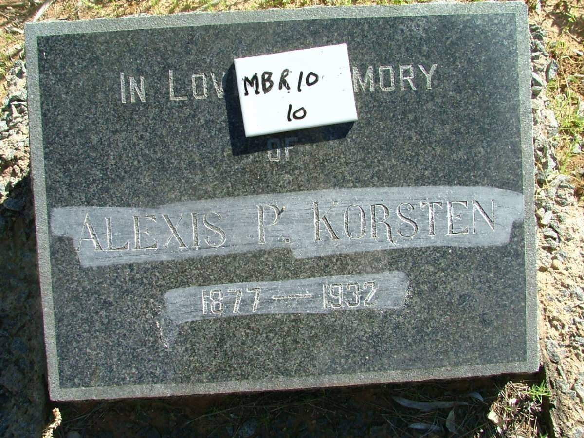 KORSTEN Alexis P. 1877-1932