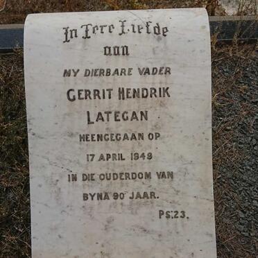 LATEGAN Gerrit Hendrik -1949 &amp; Cornelia Sophia GROENEWALD -1937