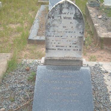 MARAIS Martinus Wesel -1918 &amp; Susanna E. DE BEER 1880-1944