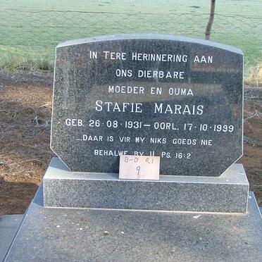 MARAIS Stafie 1931-1999