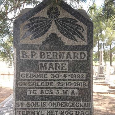 MARE B.P. Bernard 1892-1918