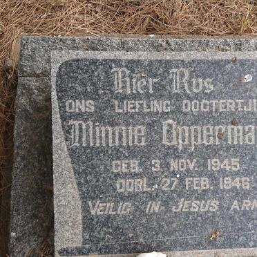 OPPERMAN Minnie 1945-1946