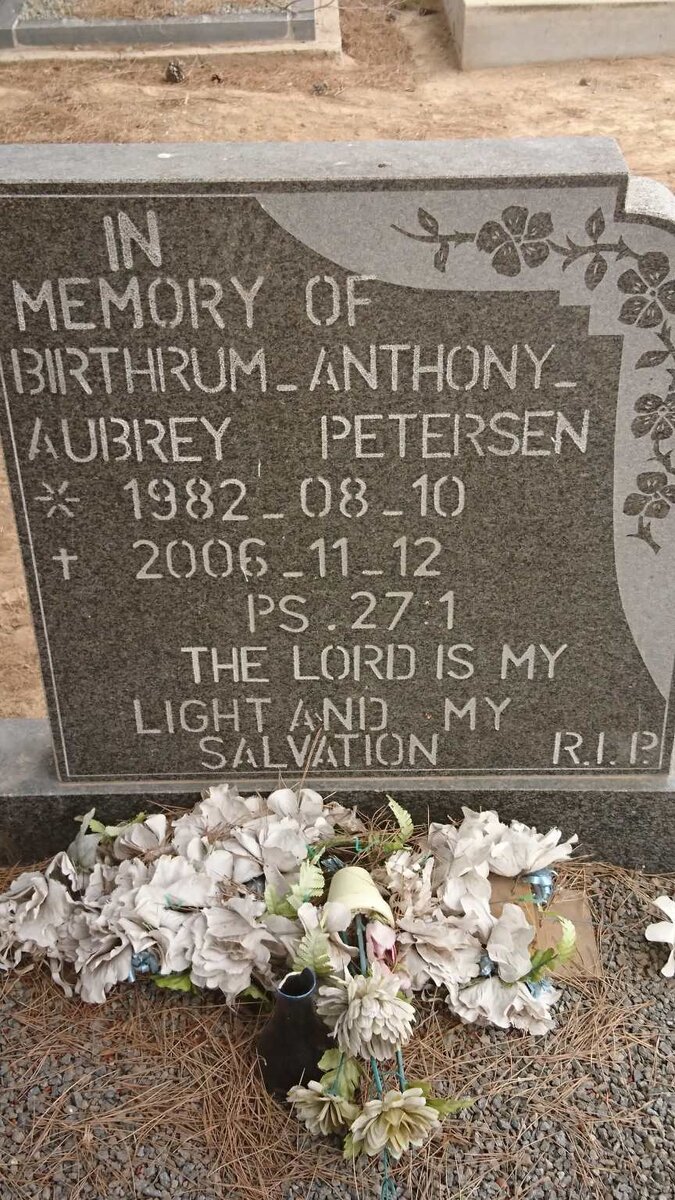 PETERSEN Birthrum Anthony Aubrey 1982-2006