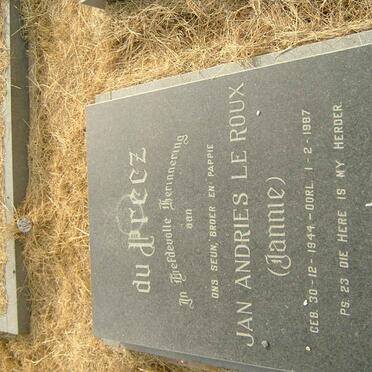 PREEZ Jan Andries le Roux, du 1944-1987