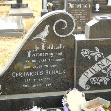 PIENAAR Gerhardus Schalk 1933-1984 &amp; Louisa Dolphina NEL 1933-2004