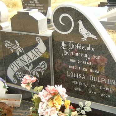 PIENAAR Gerhardus Schalk 1933-1984 &amp; Louisa Dolphina NEL 1933-2004