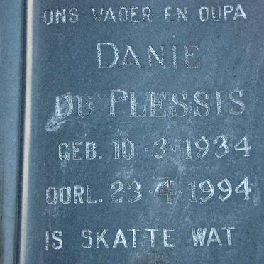 PLESSIS Danie, du 1934-1994