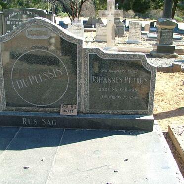 PLESSIS Johannes Petrus, du -1956