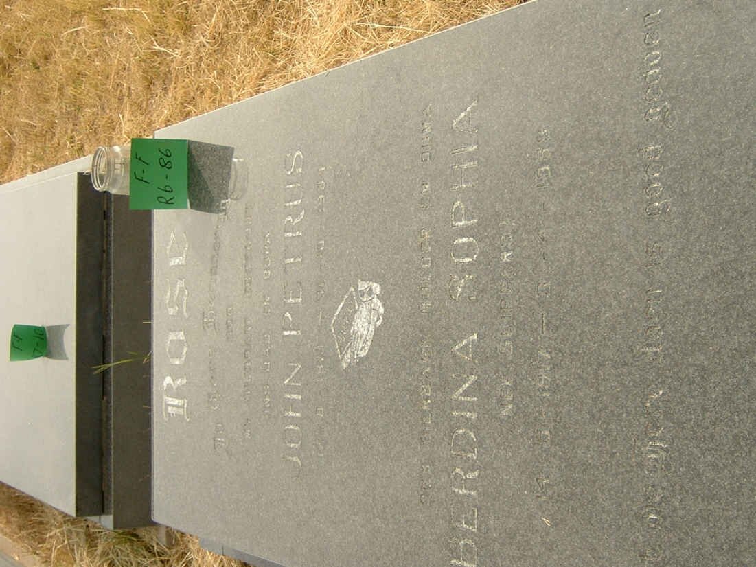 ROSE John Petrus 1??9-1981 &amp; Berdina Sophia 1917-19??