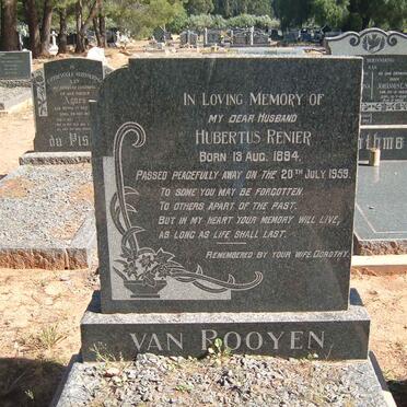 ROOYEN Hubertus Renier, van 1894-1959