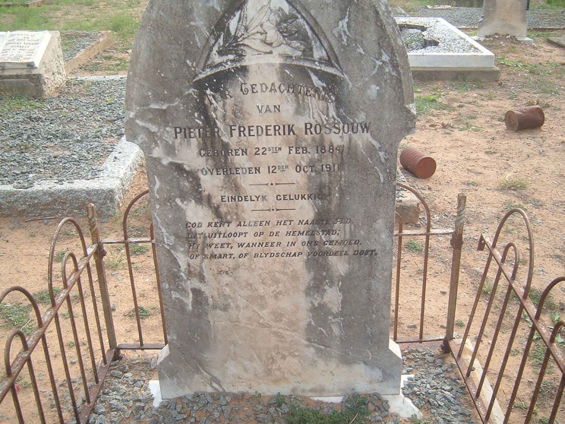 ROSSOUW Pieter Frederik 1884-1911