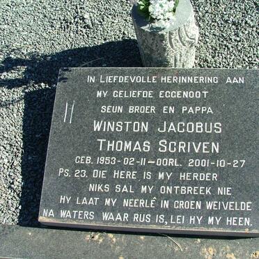 SCRIVEN Winston Jacobus Thomas 1953-2001